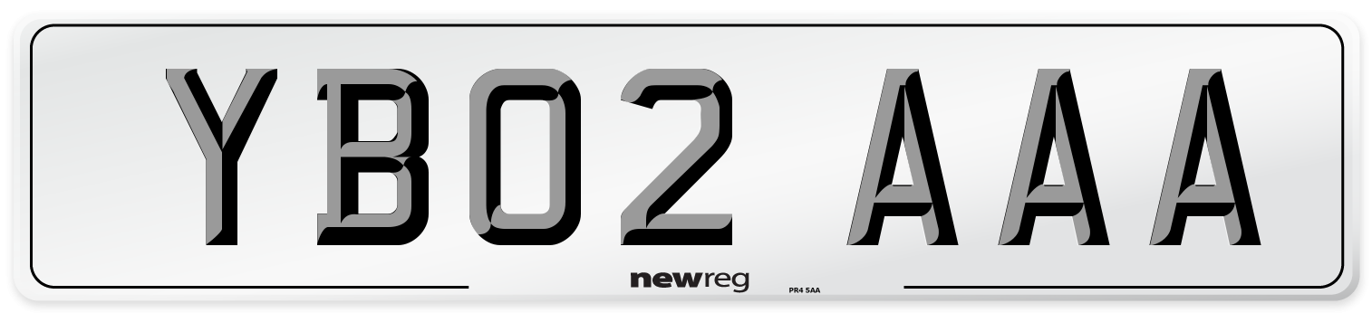 YB02 AAA Number Plate from New Reg